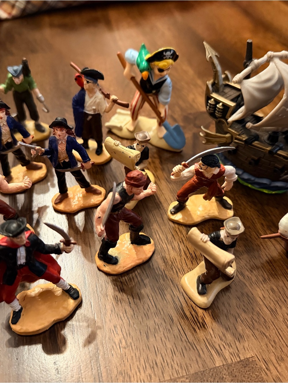 Lot of Pirate Figurines + PS4 skylander game ship figure